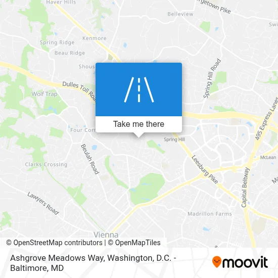 Ashgrove Meadows Way map