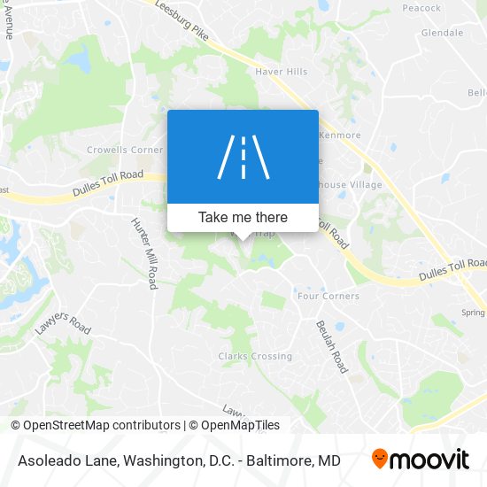 Mapa de Asoleado Lane