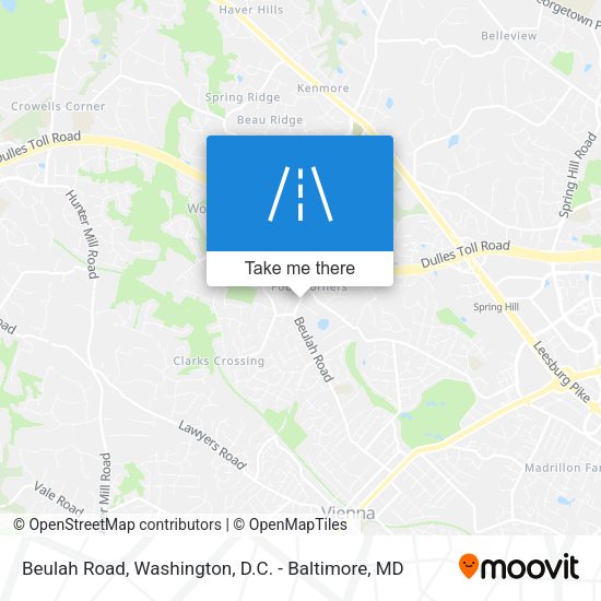Beulah Road map
