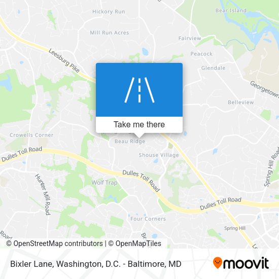 Bixler Lane map