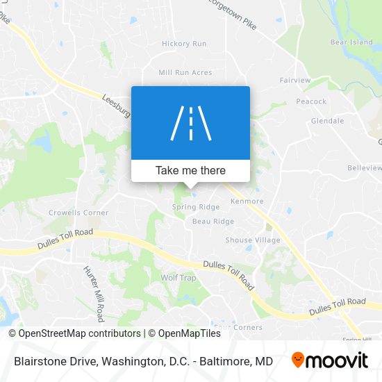 Blairstone Drive map