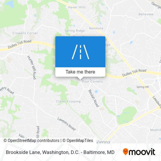 Brookside Lane map