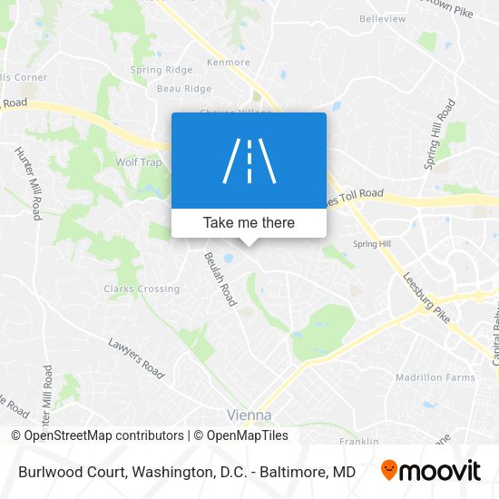 Mapa de Burlwood Court