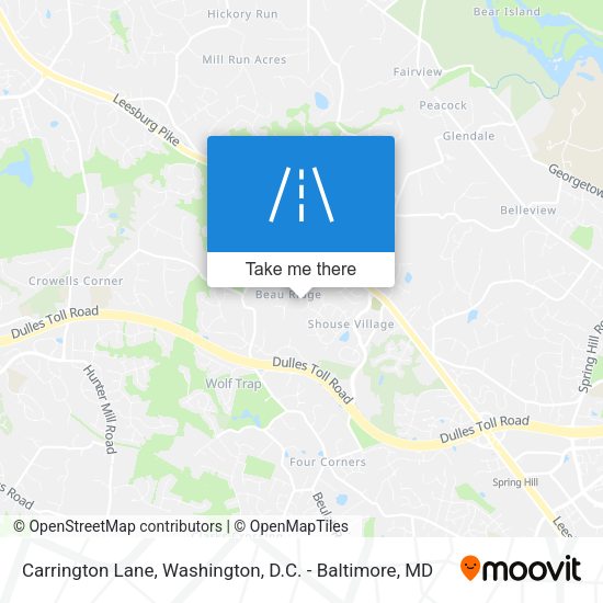 Carrington Lane map