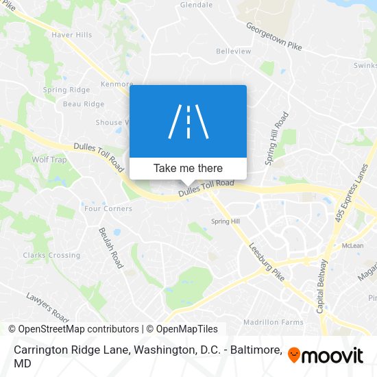 Mapa de Carrington Ridge Lane