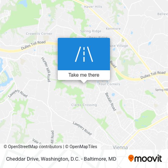 Mapa de Cheddar Drive