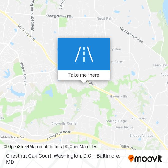 Chestnut Oak Court map