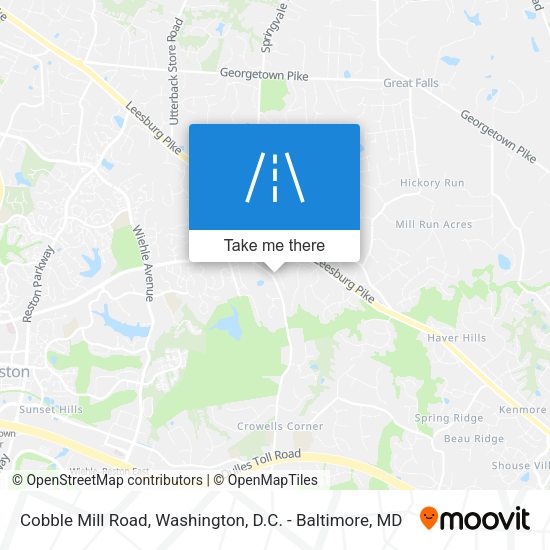 Cobble Mill Road map