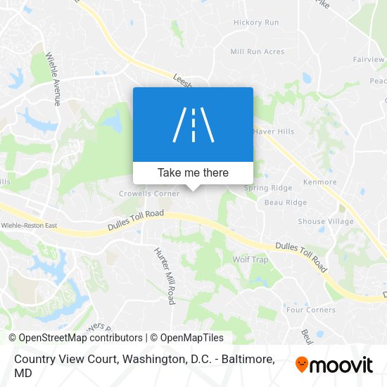 Country View Court map