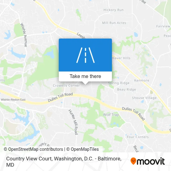 Country View Court map