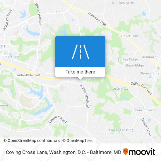 Coving Cross Lane map