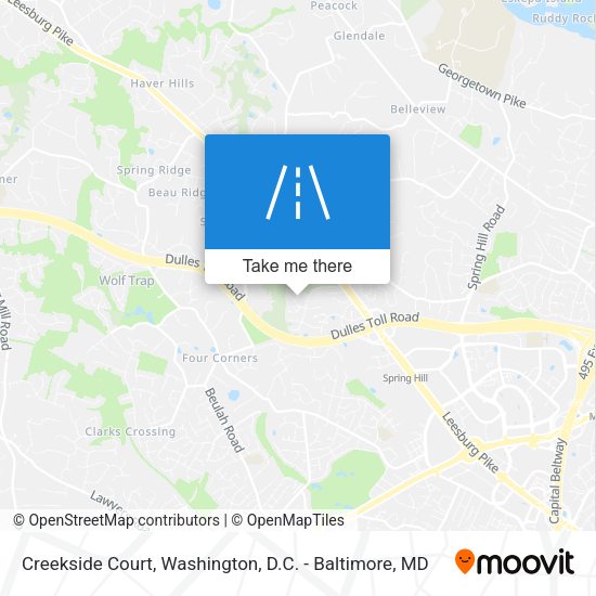Creekside Court map