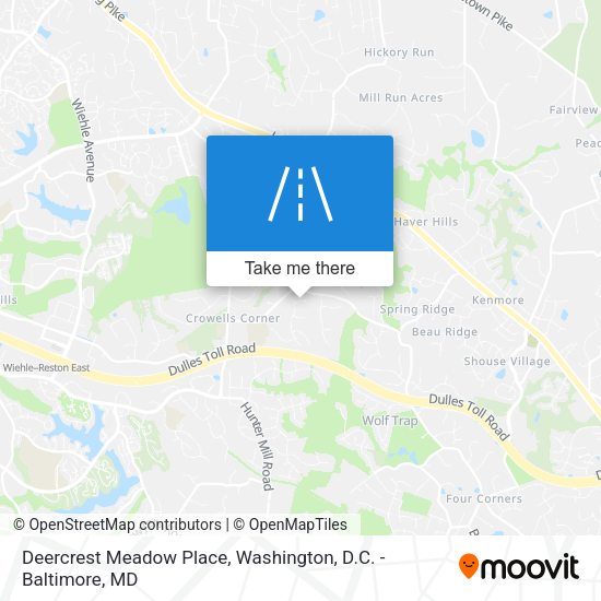 Deercrest Meadow Place map