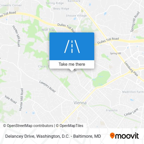 Delancey Drive map
