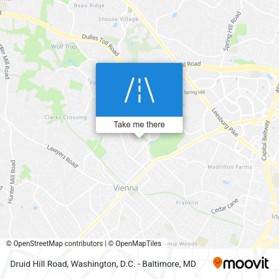 Mapa de Druid Hill Road