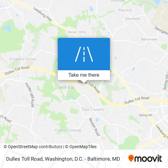 Dulles Toll Road map
