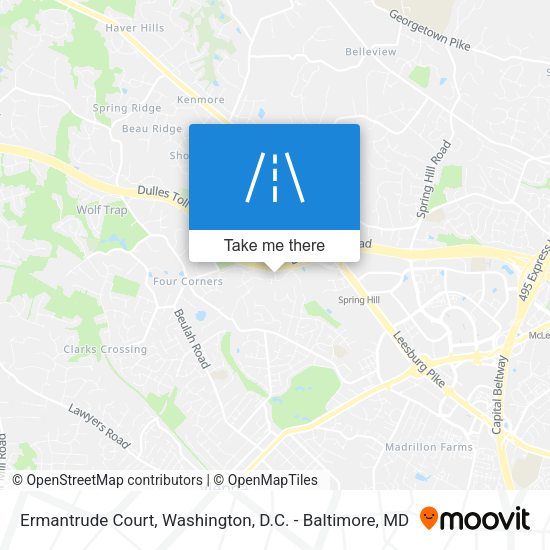 Mapa de Ermantrude Court