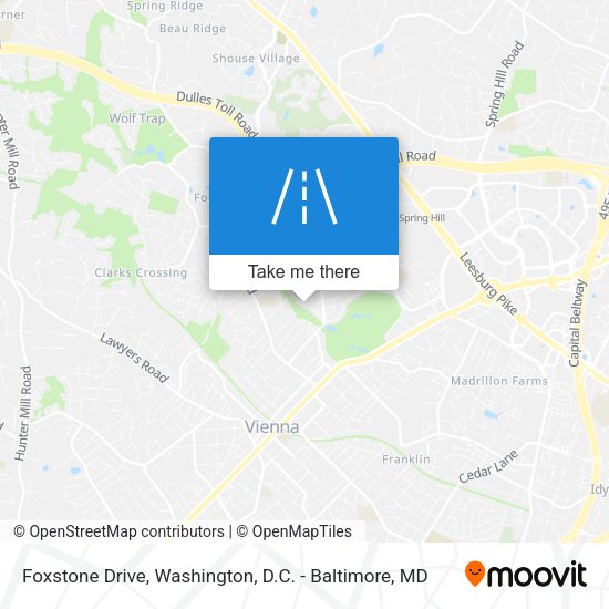Foxstone Drive map