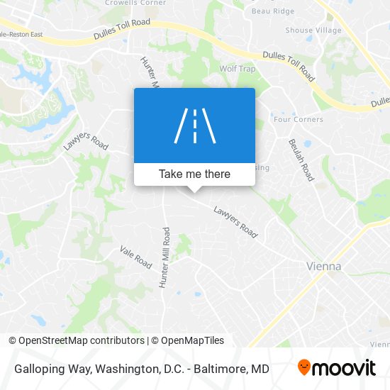 Galloping Way map