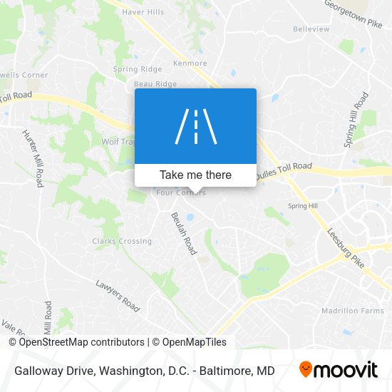 Galloway Drive map