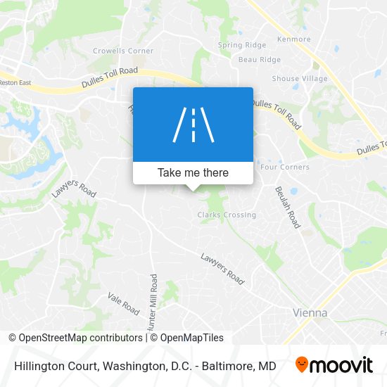 Hillington Court map