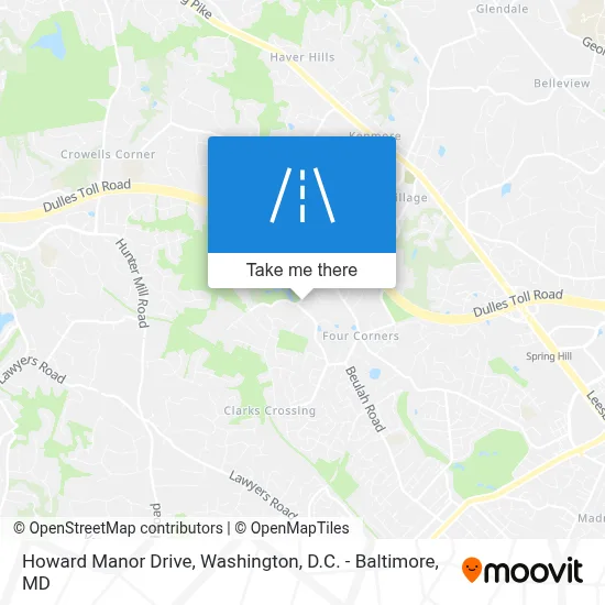 Howard Manor Drive map