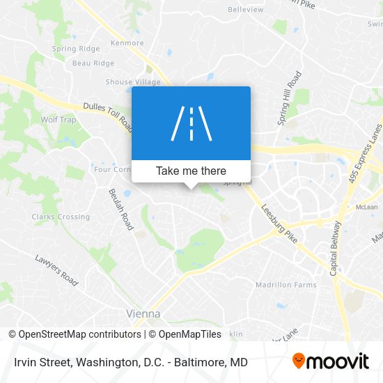 Irvin Street map