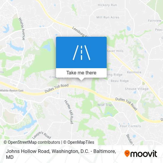 Johns Hollow Road map