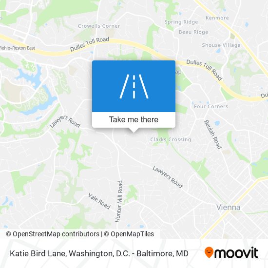 Katie Bird Lane map