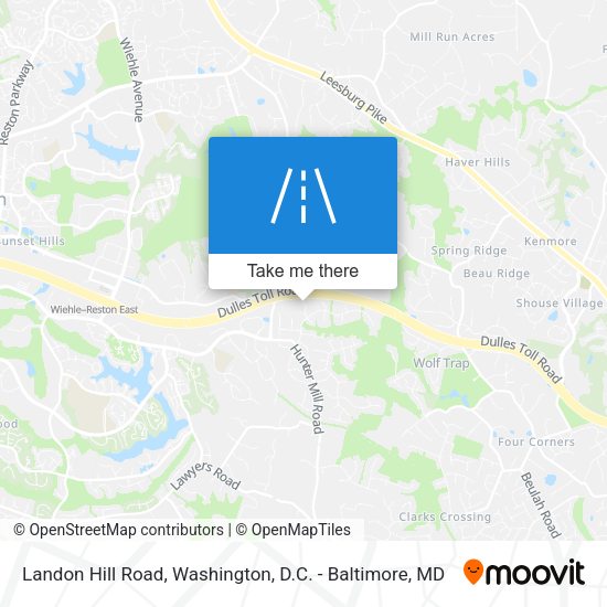 Landon Hill Road map