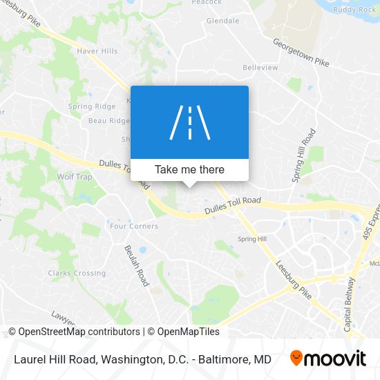 Mapa de Laurel Hill Road