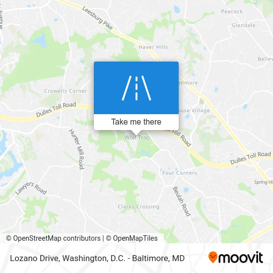 Lozano Drive map