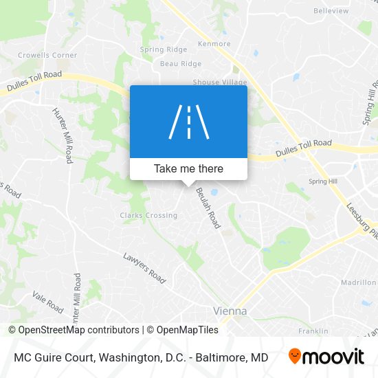 Mapa de MC Guire Court