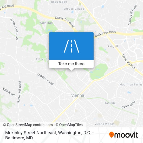 Mapa de Mckinley Street Northeast