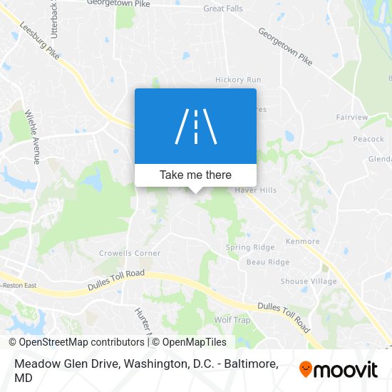 Meadow Glen Drive map