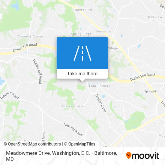 Meadowmere Drive map