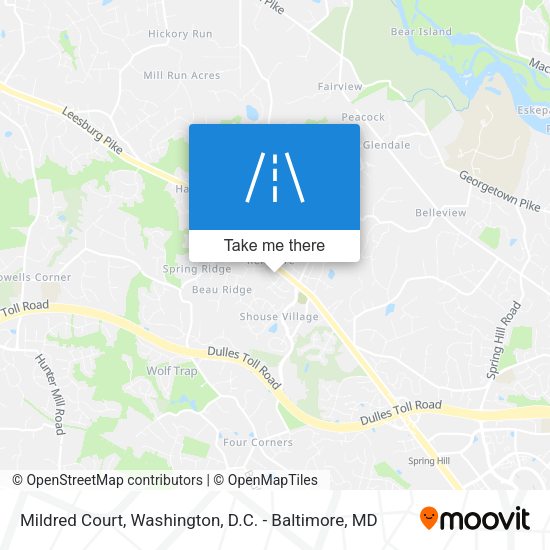 Mildred Court map