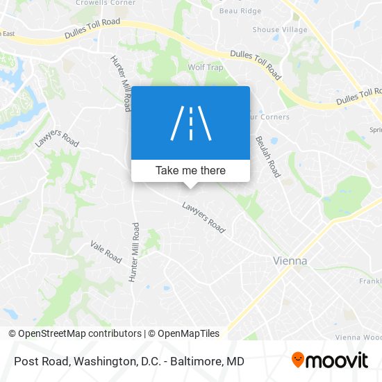 Mapa de Post Road