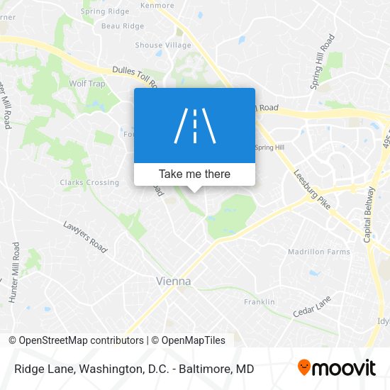 Ridge Lane map