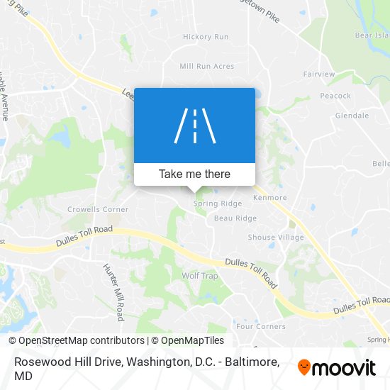 Rosewood Hill Drive map