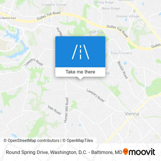 Round Spring Drive map