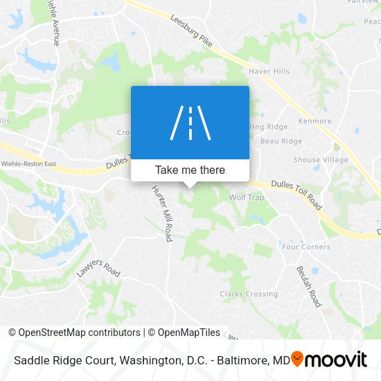 Saddle Ridge Court map