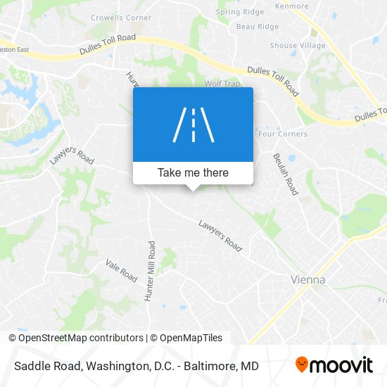 Mapa de Saddle Road