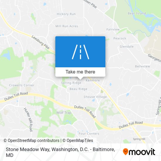 Stone Meadow Way map