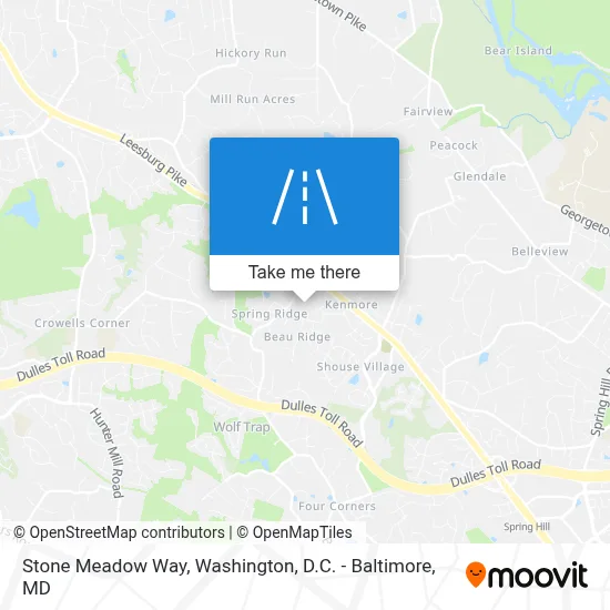 Stone Meadow Way map