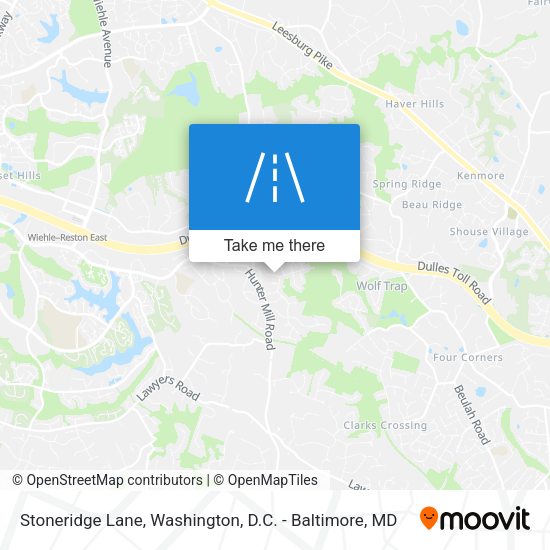 Stoneridge Lane map