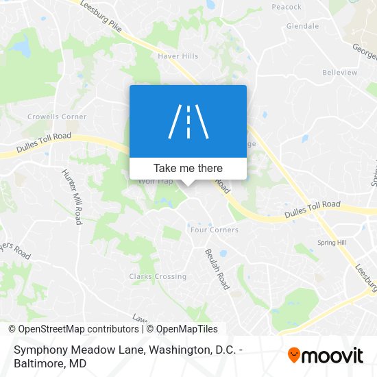 Symphony Meadow Lane map