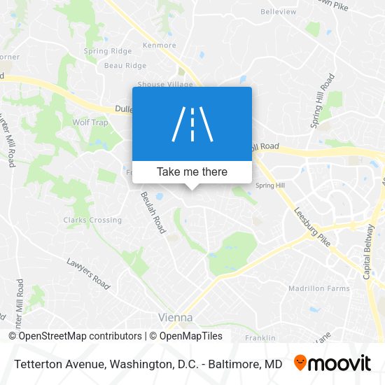 Tetterton Avenue map