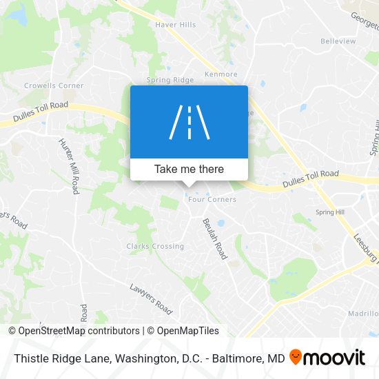 Thistle Ridge Lane map