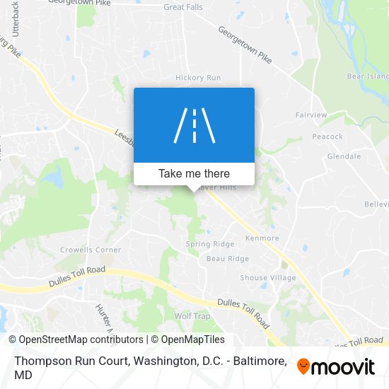 Mapa de Thompson Run Court